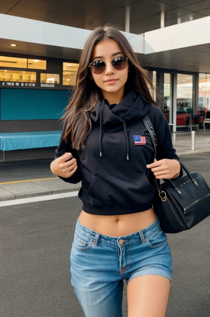Imagine a girl who is going to usa