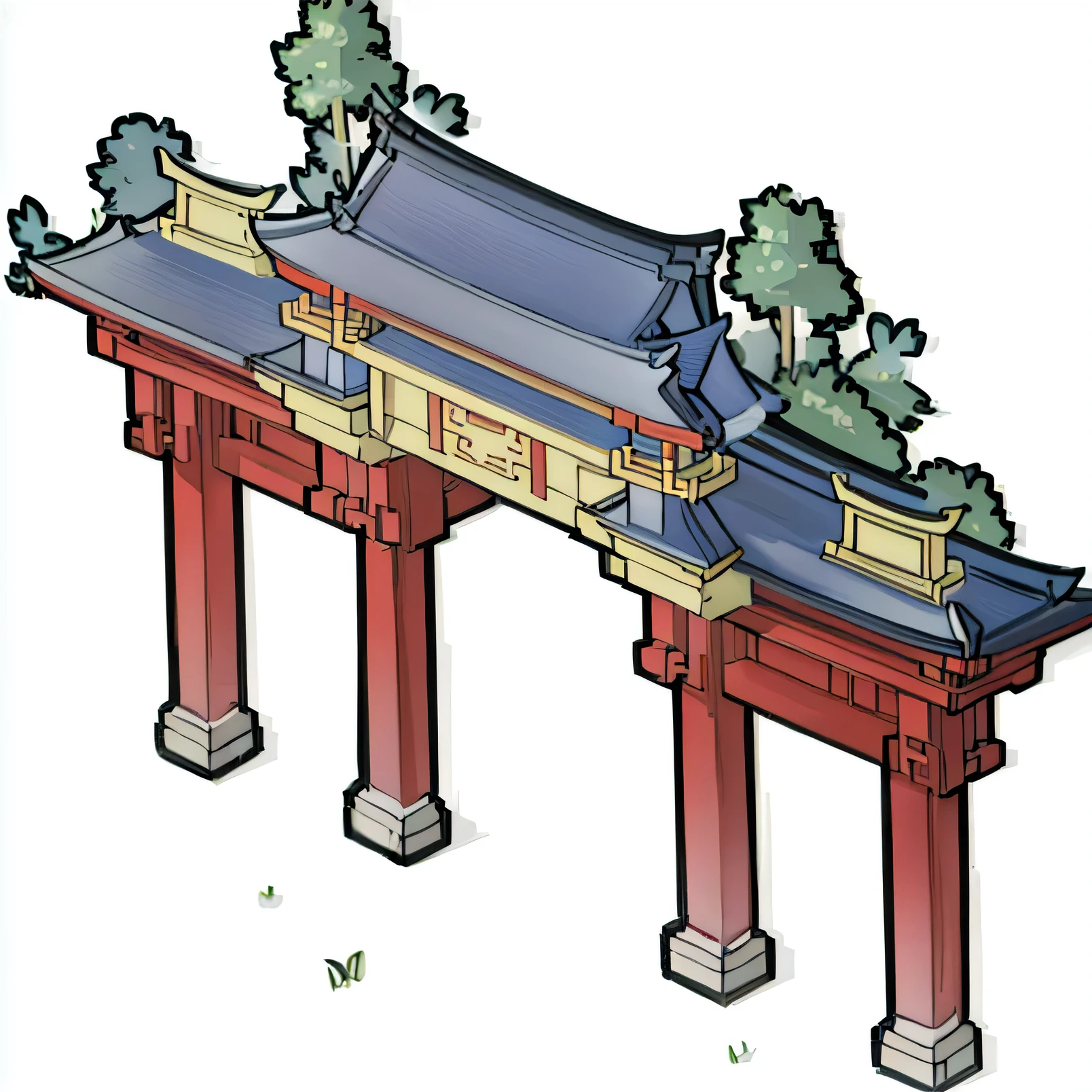 Chinese torii,Tang Dynasty Archway