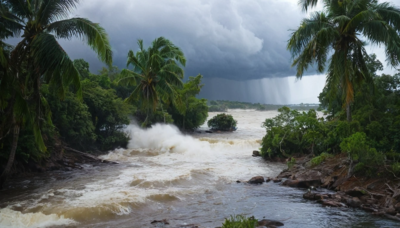 Stromal hurricane clouds, Storm coming
