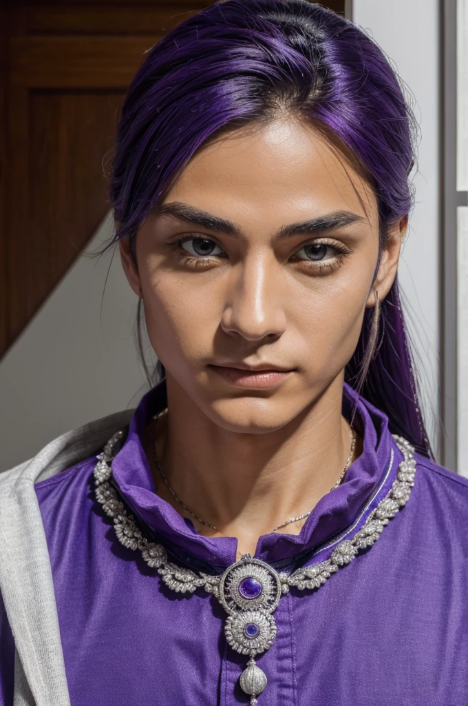 ((best quality)), ((masterpiece)), (detailed), 
Gojo saturo using his technique the hollow purple with 200% power