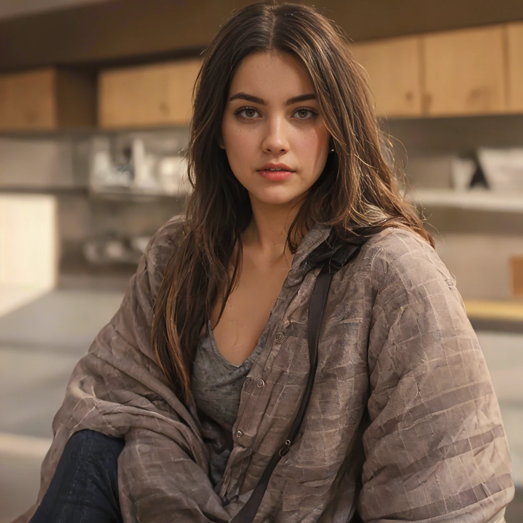 Realistic 19 year old young woman