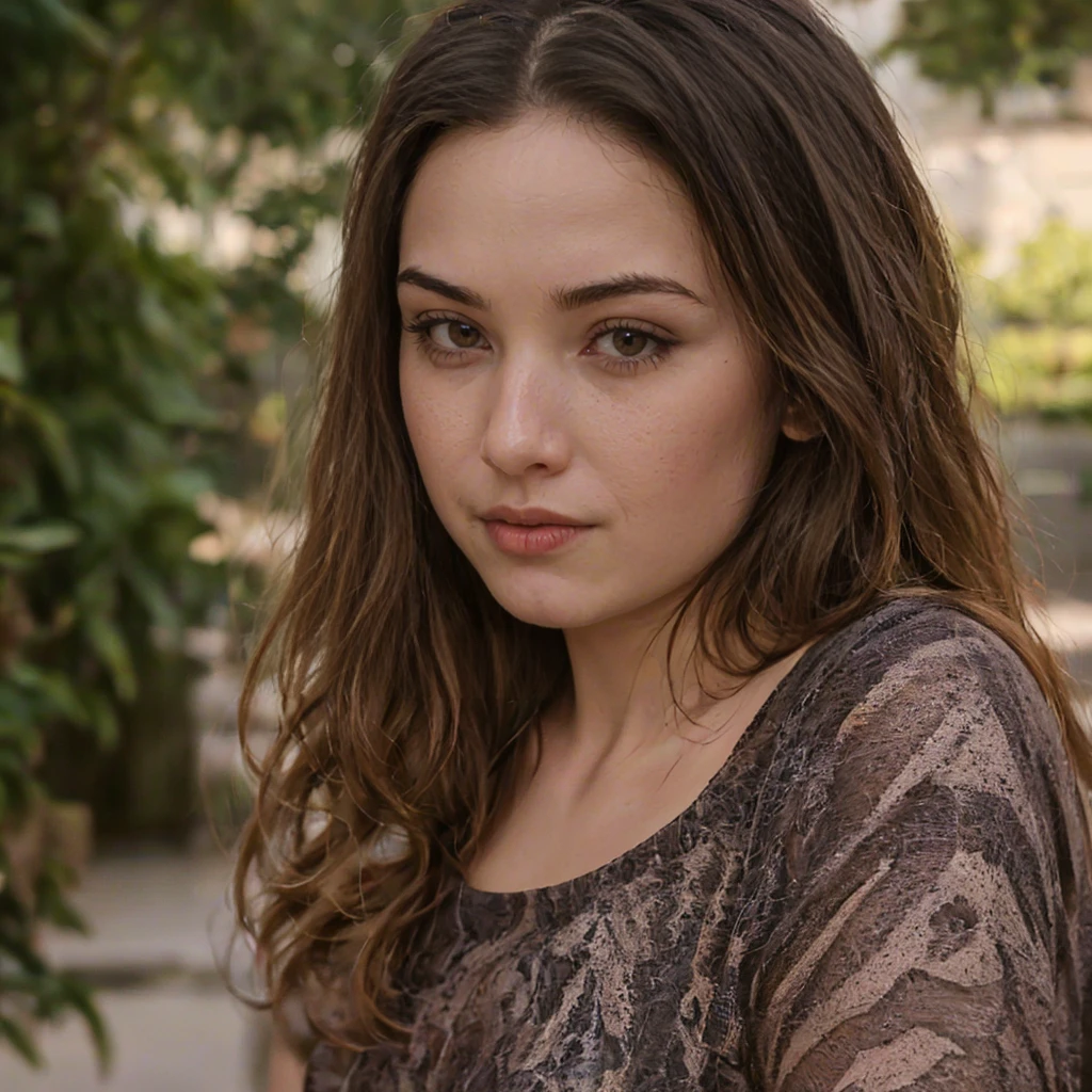 Realistic 19 year old young woman