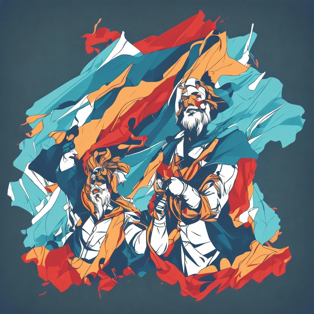 On the top the phrase "tested by god" in the middle a pro wrestler making a submision to other and down in little the phrase "would you survive?" In a minimalist style and using de argentina flag colors and a black backround