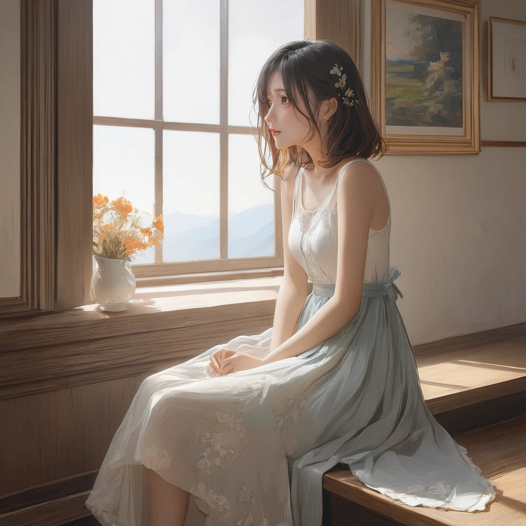 (masterpiece, Highest quality:1.2), One girl, alone