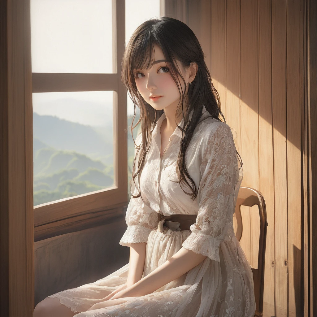 (masterpiece, Highest quality:1.2), One girl, alone
