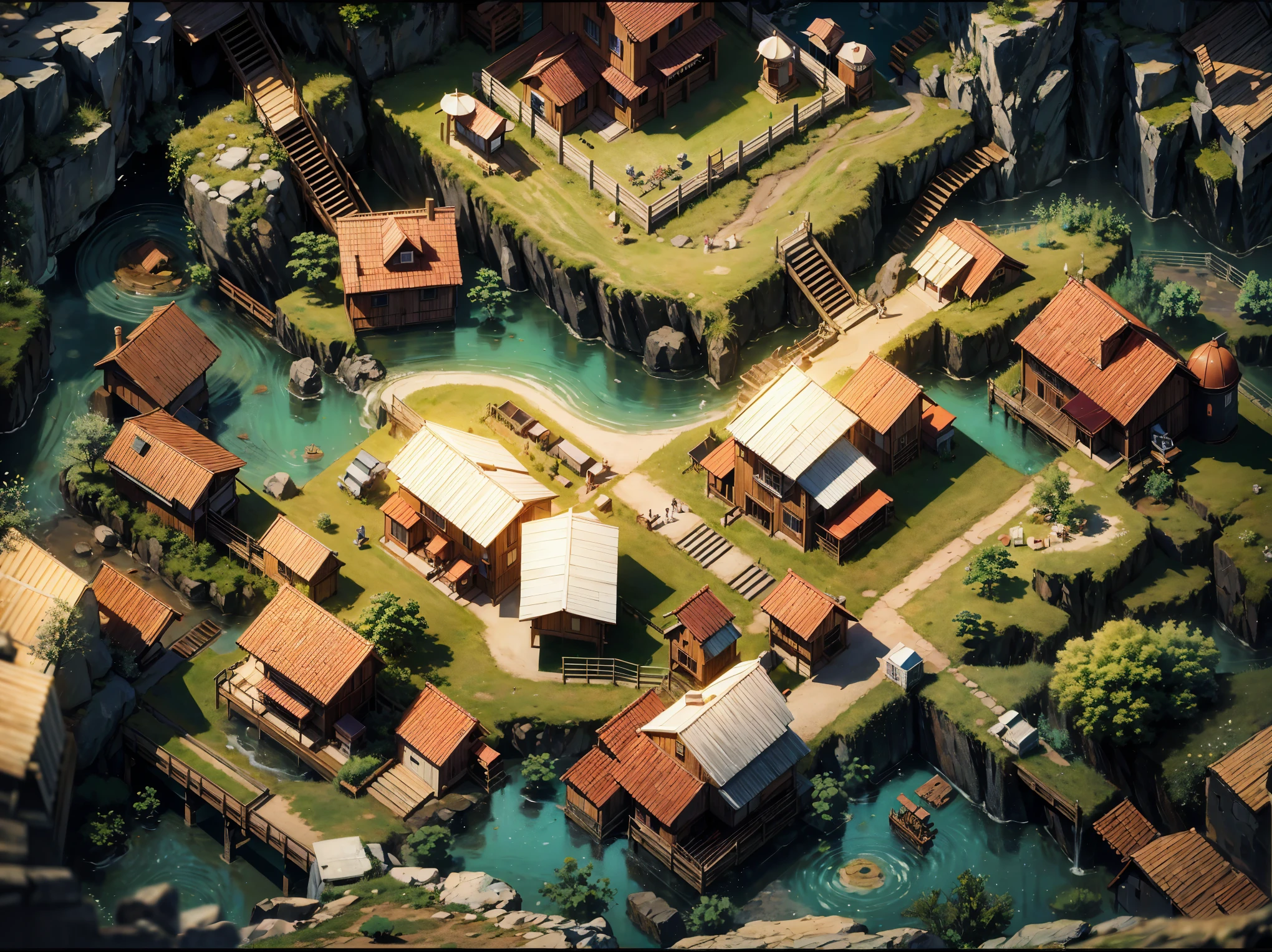 (absurd, high resolution, Extremely detailed, Human Development Report), masterpiece, best quality, Mana Town legend, 圣Light黎明控制台, Portrait of a place, Nostalgic place, town of Light, detailed landscape, in a Mana Town legend, Light, Location Town, landscape, Professional photos, path town detailed landscape, Detailed background
