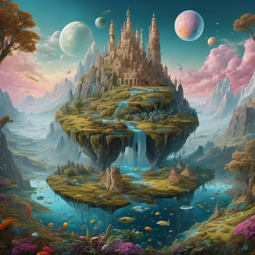 surreal landscape ultra-detailed masterpiece