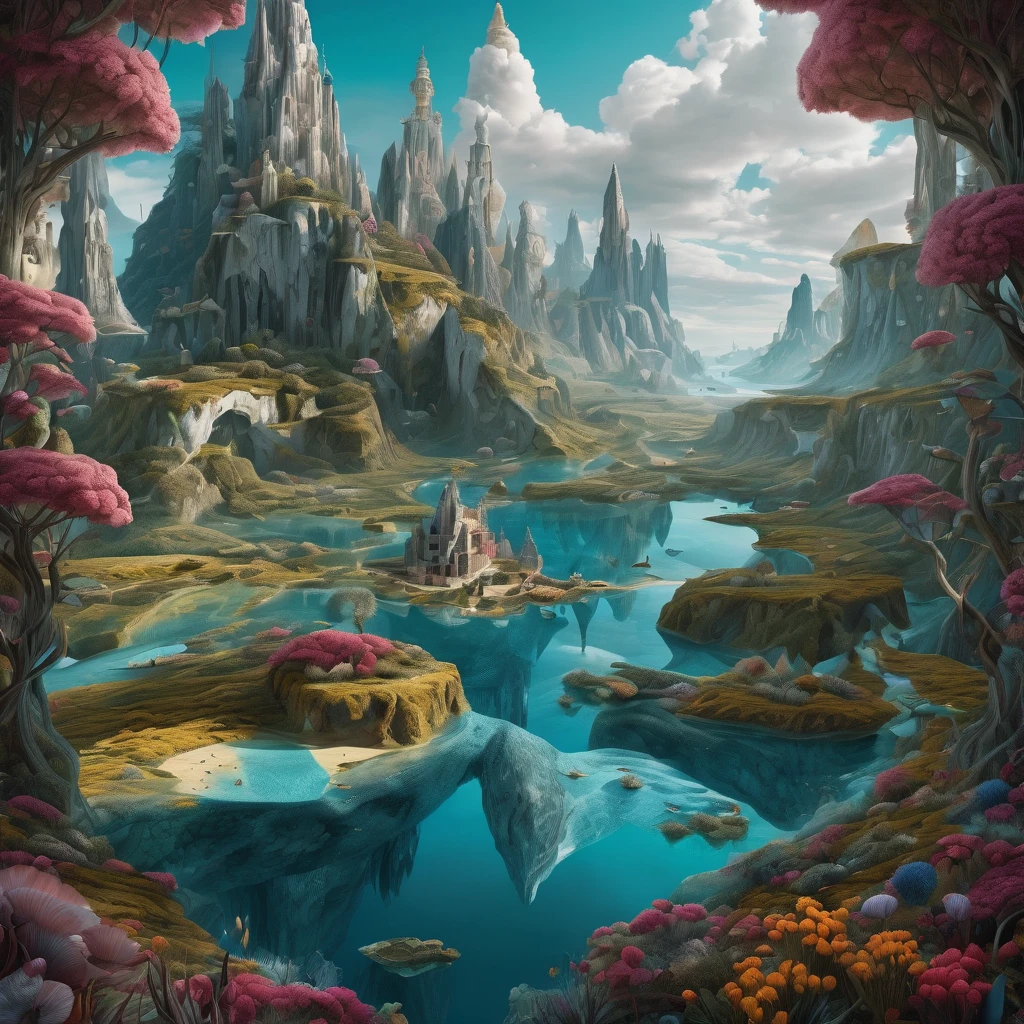 surreal landscape ultra-detailed masterpiece