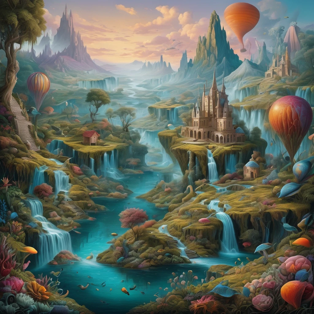 surreal landscape ultra-detailed masterpiece