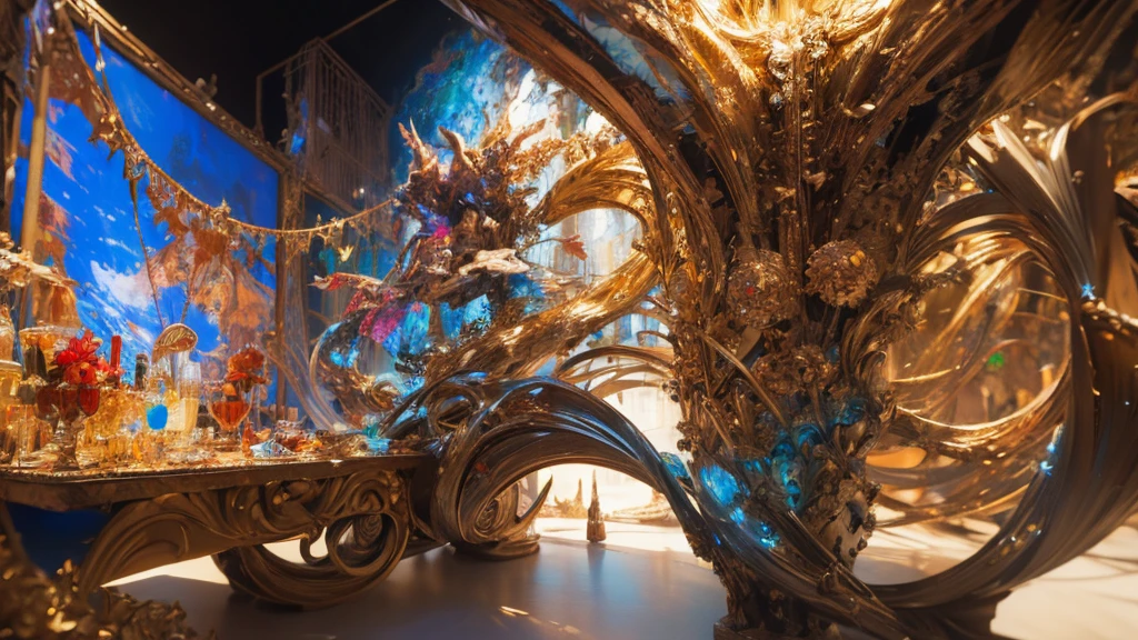 "Experience the finest ultra-detailed artwork powered by our AI platform, Because it brings to life your imagination of Pintura expressionista abstrata "Hyperion" in stunning 4K resolution."