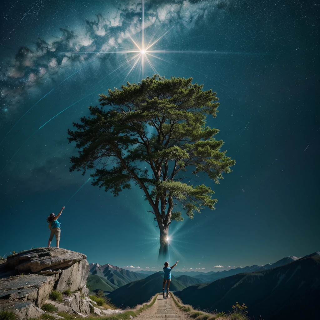 "Create a logo that represents the journey of personal growth and achievement. Use imagery such as a person climbing a mountain or reaching for the stars. Incorporate elements like a winding path or a sunburst to signify progress and enlightenment. Opt for a color scheme of blues and greens to convey calmness and strength."