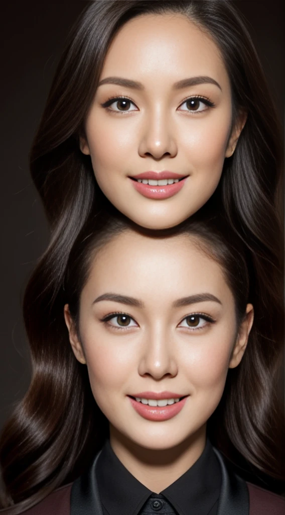 masterpiece,best quality, (dear. staff:1), (Professional attire:1.3)), , Smile,beautiful woman, long legs,European,Professional attire誘惑,Super detailed skin,Unclog pores,panoramic,Hips upturned,black,Beautiful young woman in her 40s, This is a perfect face, nice, (Detailed facial features), Face is clean and beautiful