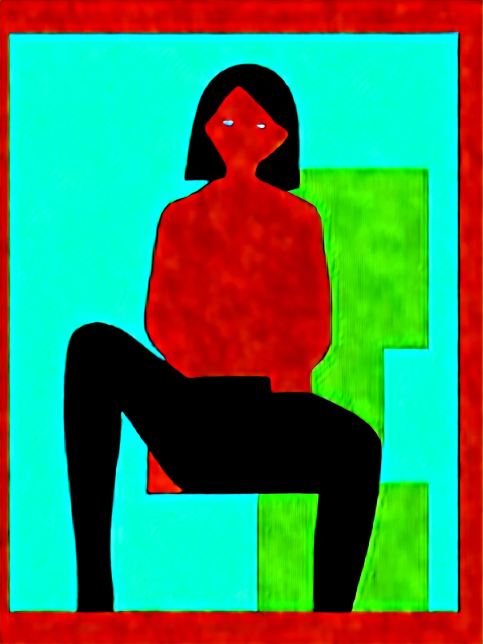 jane lane, black hair, hair bob, blue dot eyes, lipstick, silver ear rings, black vneck, red jacket, sleeves rolled up, grey shorts, black leggings, seated, movie theater, flashing breasts, nipples, breasts expossed, secretly lewd, exotic expression, 