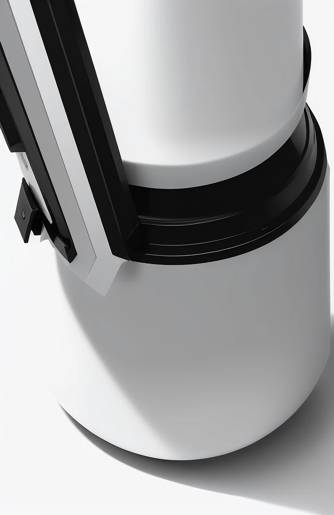 White Deoxer bottle on minimal background, liquid for hair, Product picture, professional Product picture, Surface base ; Product pictures, Professional product shooting, detailed Product picture, close-up Product picture, 🤬 🤮 💕 🎀, Sharp details, Product pictureที่น่าทึ่ง, Product picture, far, Modern minimalist f 2 0 clean, A closer view, infrared hair