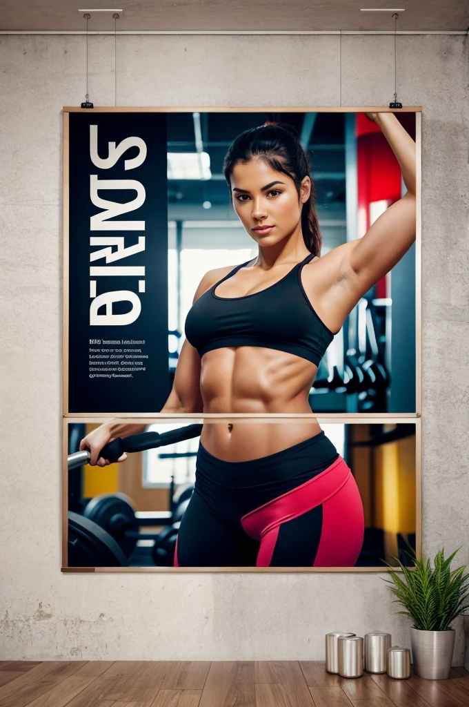 Gym poster in A4 size