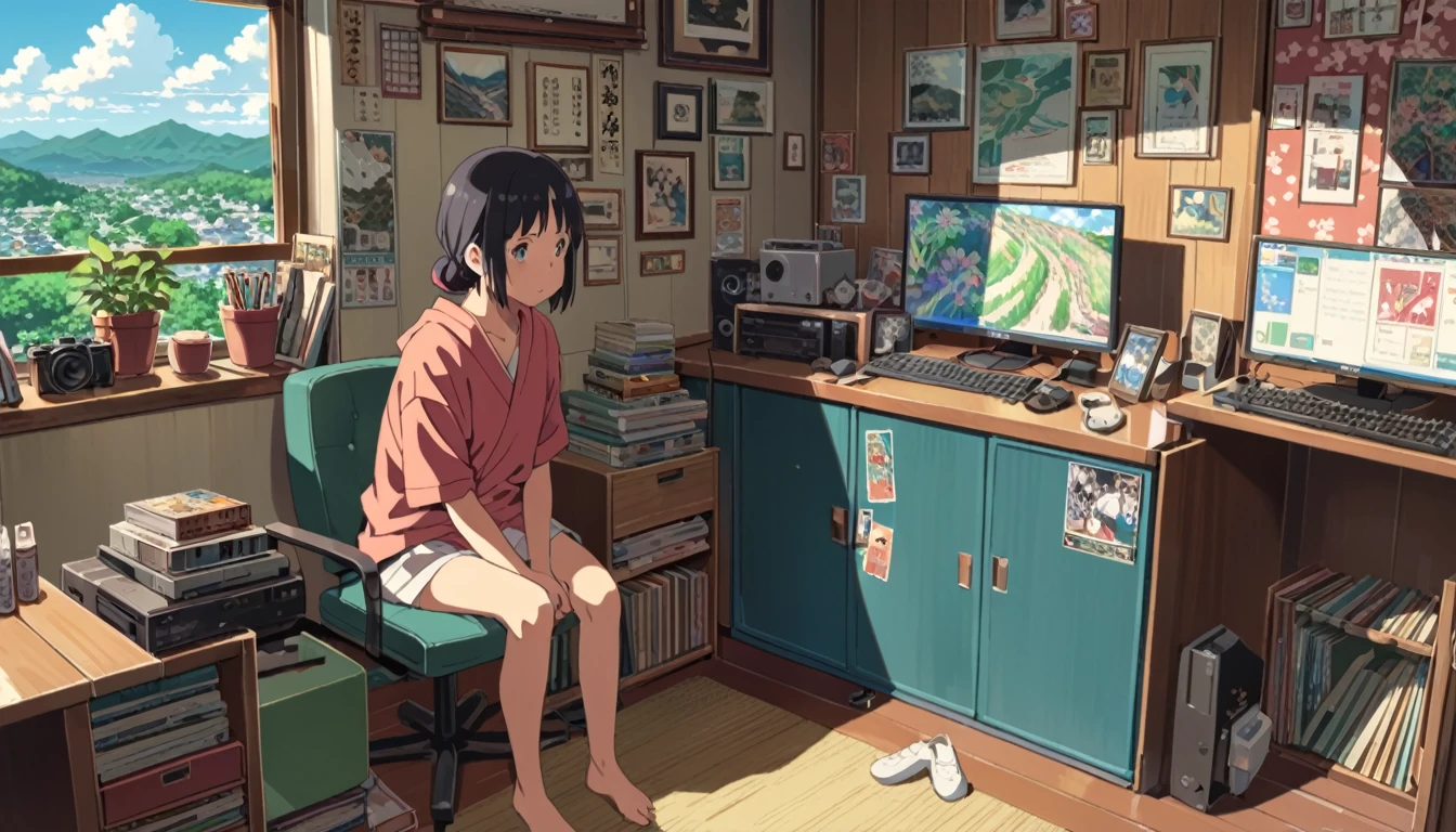((Anime: 1.4, Illustration)), (Masterpiece, Top Quality, Best Quality), (Ultra-Detailed, Absolutely Resolution), ((16k, HIGH RES)) (Spirited Away), ( Anime: 1.4, Illustration)), (Masterpiece, Top Quality, Best Quality), (Ultra-Detailed, Absolutely Resolution). Ak {Lofi Art, Style of Laurie Greasley, Style of Makoto Shinkai, Anime Aesthetic}, BREAK {(Produces IMAGES WITH ITH INFORMATION THAN 40 Million Pixels with Cinematic-Like Detailed Textures S Hot on a Sony slur).}