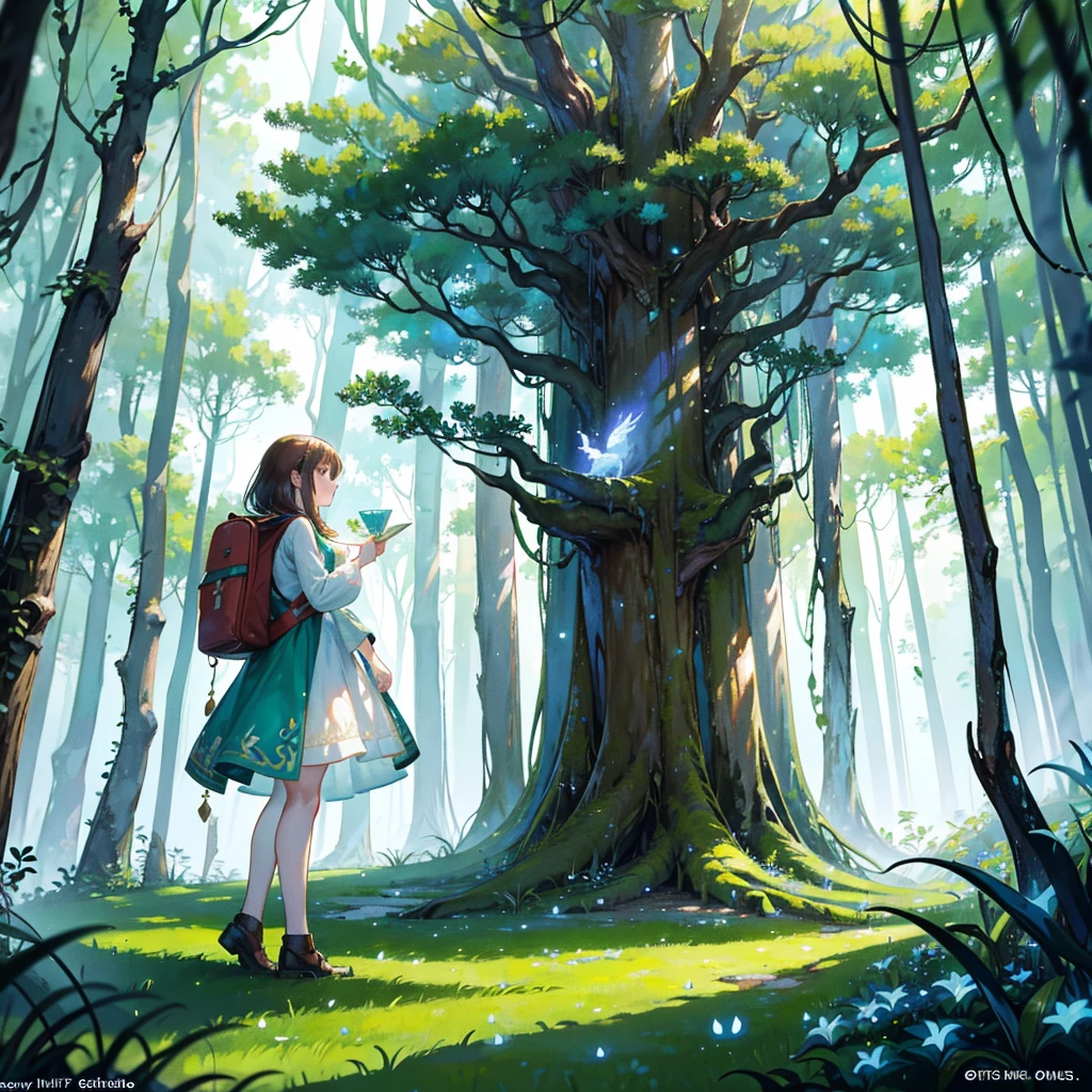 Story: "The Enchanted Forest Adventure"
Scene 1: The Discovery
Description: A young woman named Lily stumbles upon a hidden entrance to an enchanted forest while hiking.
Prompt: "A young woman with flowing brown hair and a backpack, discovering a hidden, magical entrance to an enchanted forest. The entrance is surrounded by glowing, mystical plants and ancient trees."
Scene 2: Entering the Forest
Description: Lily steps into the forest, which is filled with glowing plants, mystical creatures, and sparkling streams.
Prompt: "A young woman stepping into an enchanted forest filled with glowing plants, mystical creatures like fairies and unicorns, and sparkling streams. The forest has an ethereal, magical atmosphere."
Scene 3: Meeting the Forest Guardian
Description: Lily meets the Forest Guardian, a wise and ancient tree spirit who guides her on her journey.
Prompt: "A wise and ancient tree spirit with a kind face and glowing eyes, meeting a young woman in an enchanted forest. The tree spirit is surrounded by magical light and has a protective, guardian-like presence."
Scene 4: The Hidden Village
Description: Lily discovers a hidden village inhabited by forest creatures who live in harmony with nature.
Prompt: "A hidden village in an enchanted forest, inhabited by forest creatures like talking animals and fairies. The village is made of tree houses, mushroom homes, and is filled with vibrant, natural beauty."