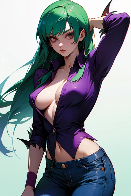 morrigan aensland casual in jeans
