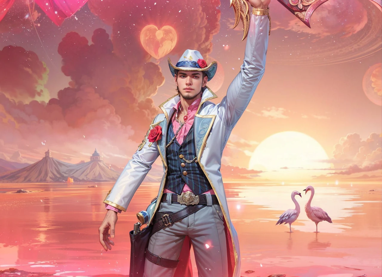 Best quality, masterpiece, detailed skin texture, detailed clothes texture, detailed face, super detail, 8k, intricate detail, 1 boy, The color doesn't change, Muscle guy, 1 guy