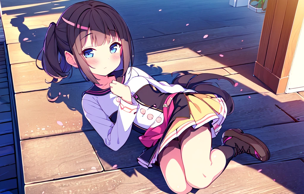 masterpiece,(high quality depth map:1.1), best quality, ultra-detailed,unity 8k wallpaper,crisp,(loli:1.2),(beautiful eyes), ((kawaii)), cute, (lovely), ((sexy)), (ero),
(ultra-detailliert), (The best illustrations), (Best Shadows),full body,A girl in a miniskirt being interviewed in the town. Show panties