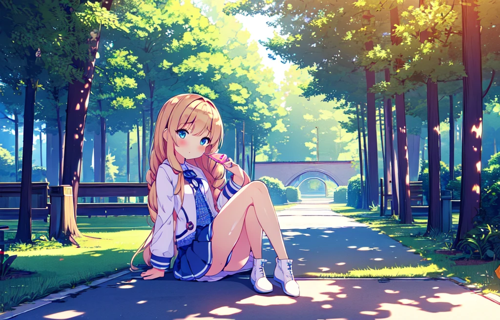 masterpiece,(high quality depth map:1.1), best quality, ultra-detailed,unity 8k wallpaper,crisp,(loli:1.2),(beautiful eyes), ((kawaii)), cute, (lovely), ((sexy)), (ero),
(ultra-detailliert), (The best illustrations), (Best Shadows),full body,A girl in a miniskirt being interviewed in the town. Show panties 