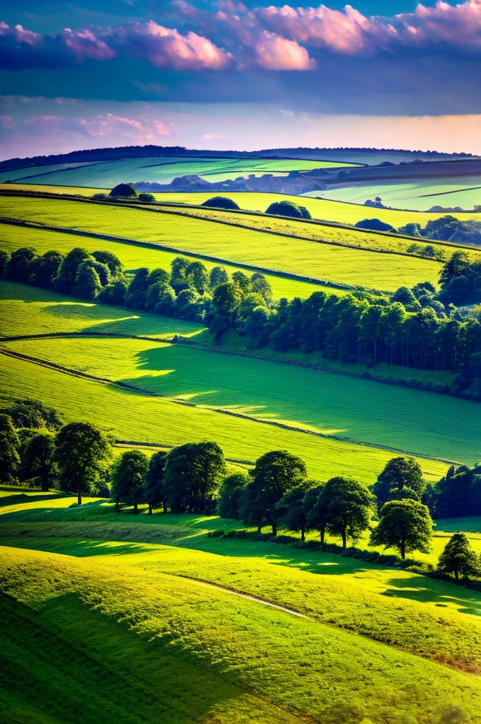 Original landscape，Sky and clouds，Tyndall effect，A country road，Colorful hot air balloon，Tyndall effect，Tyndall effect，High quality desktop wallpaper, Verdant forest, Detailed field properties, Beautiful English countryside, Stunning scenery, Rolling Hills, Landscape Wallpaper, Lush countryside, Green forests, Stunning scenery, Green fields in the background, High quality wallpaper, Beautiful wallpapers，Ultra high quality，Ultra HD，Ultra-high resolution