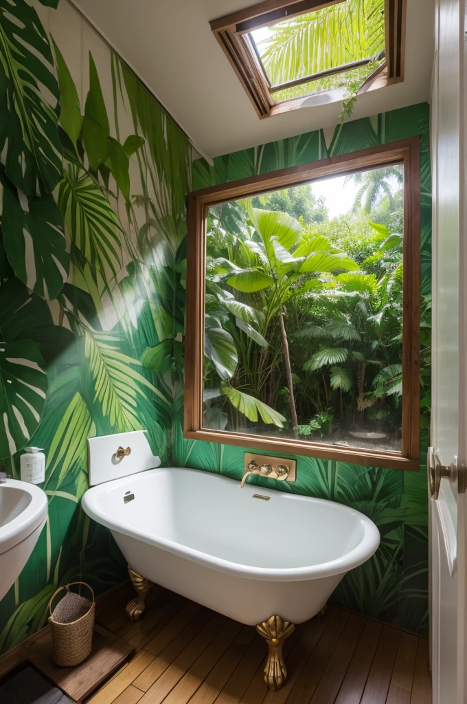 jungle bathroom
