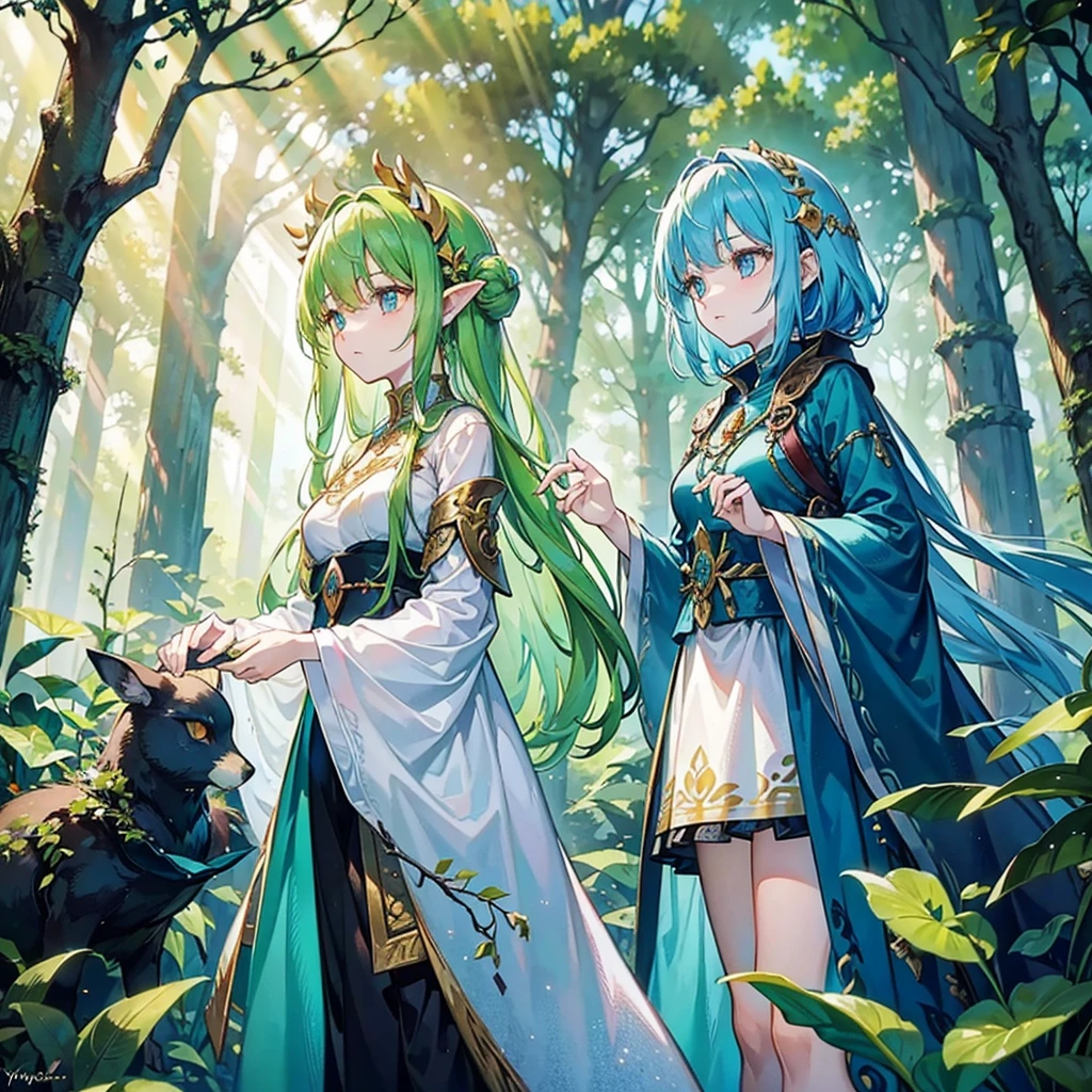 Scene 3: Meeting the Forest Guardian
Description: Lily meets the Forest Guardian, a wise and ancient tree spirit who guides her on her journey.
Prompt: "A wise and ancient tree spirit with a kind face and glowing eyes, meeting a young woman in an enchanted forest. The tree spirit is surrounded by magical light and has a protective, guardian-like presence."
Scene 4: The Hidden Village
Description: Lily discovers a hidden village inhabited by forest creatures who live in harmony with nature.
Prompt: "A hidden village in an enchanted forest, inhabited by forest creatures like talking animals and fairies. The village is made of tree houses, mushroom homes, and is filled with vibrant, natural beauty."
