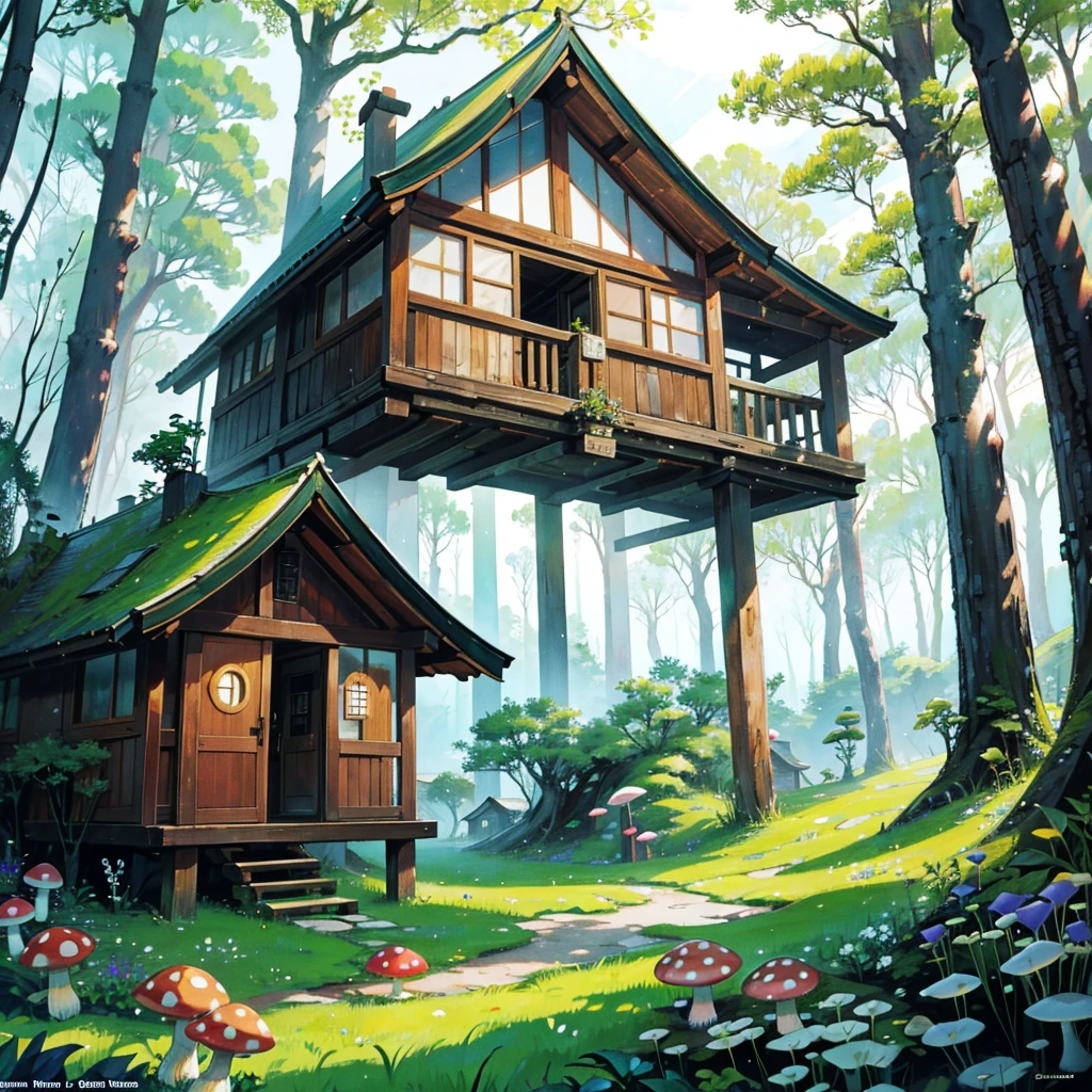


Scene 4: The Hidden Village
Description: Lily discovers a hidden village inhabited by forest creatures who live in harmony with nature.
Prompt: "A hidden village in an enchanted forest, inhabited by forest creatures like talking animals and fairies. The village is made of tree houses, mushroom homes, and is filled with vibrant, natural beauty."
