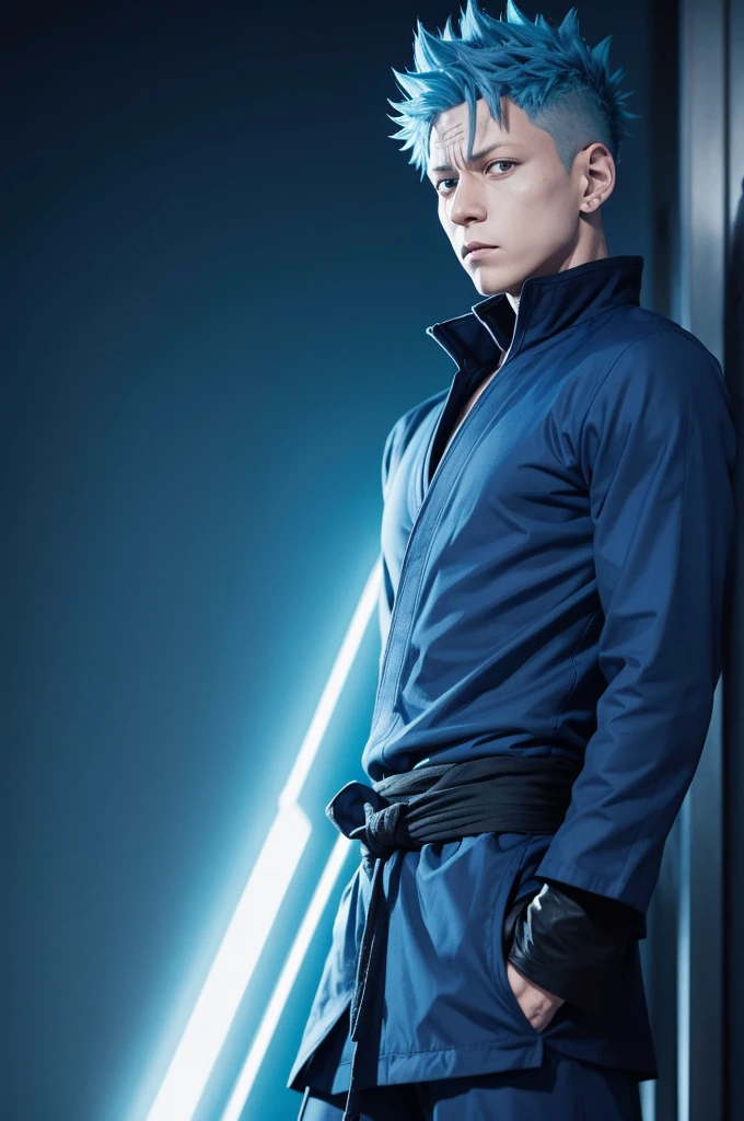  blue hair jujutsu kaisen style