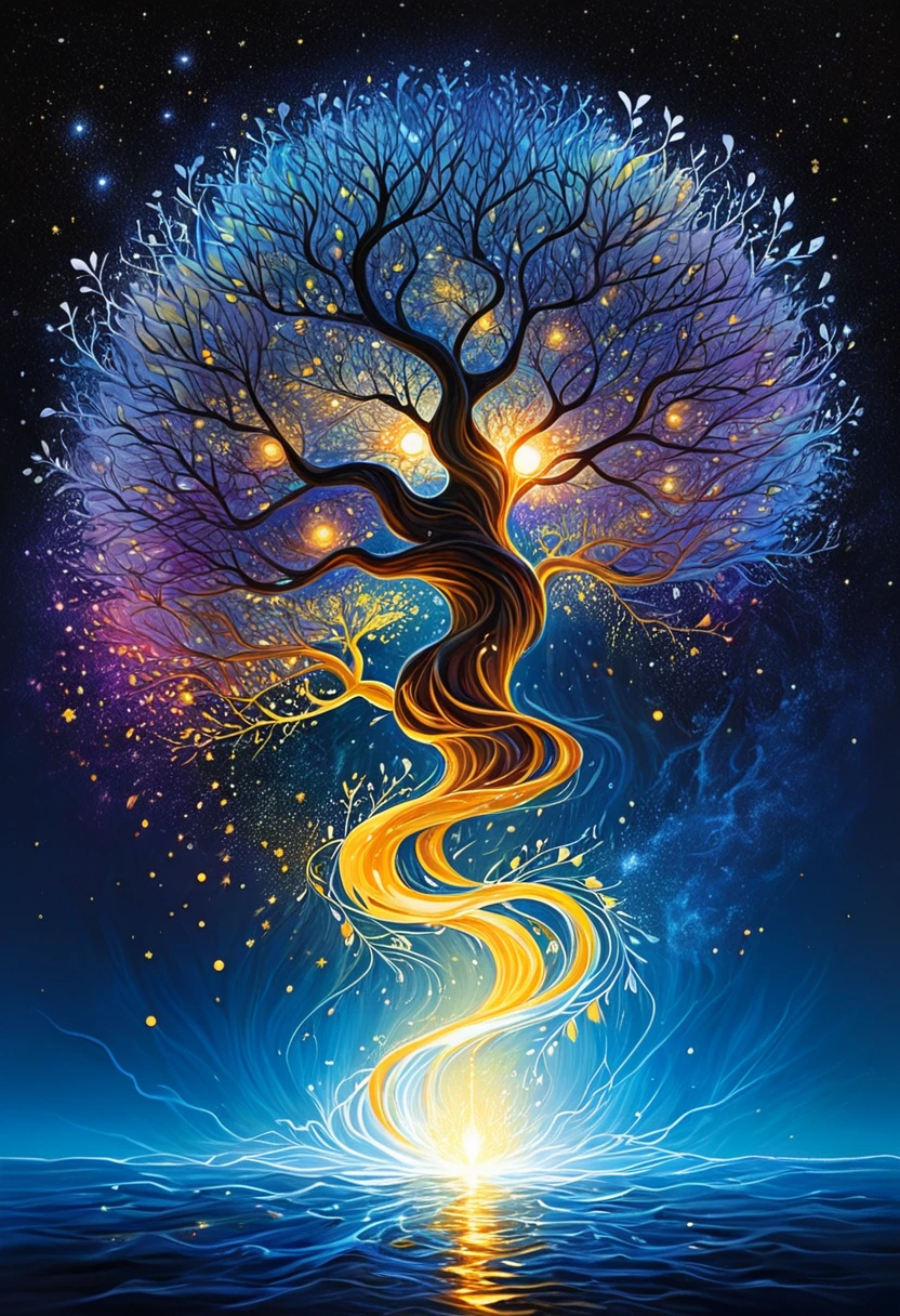 The thought is so powerful that it comes to life, manifesting as a vibrant and evocative image. on the canvas, we see a human mind, Their synapses shining like stars in the night. Thoughts flow through the mind like rivers of light, converging on a single focal point. That focal point is the thought that is seen in the image.. It's a thought of hope, of possibility, transformation. It is a thought that has the power to inspire, motivate and change the world. Hashtags: #ThoughtVisualized #CanvasWhite #SinapsisBrillantes #RiversOfLight #PuntoFocal #ThoughtHope #PossibilityThought #TransformationThought #PowerInspiring #Motivating Power #PowerofChange