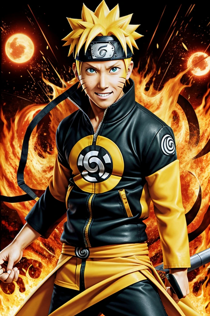 Naruto Uzumaki with all the biju