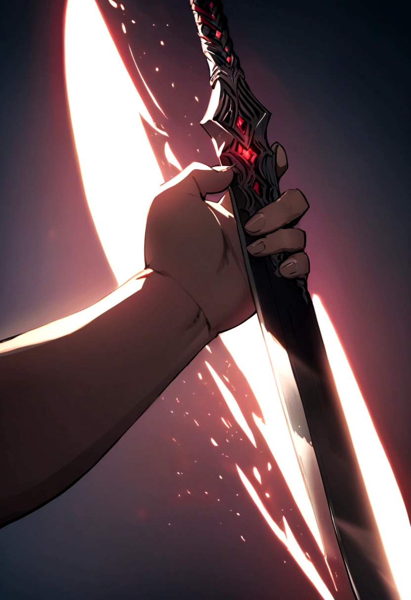 Arm turning into a blade