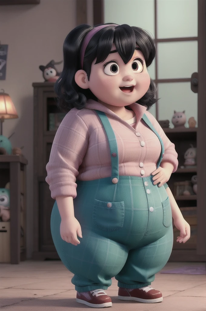 Fat manga girl horror nightmear pixar animated