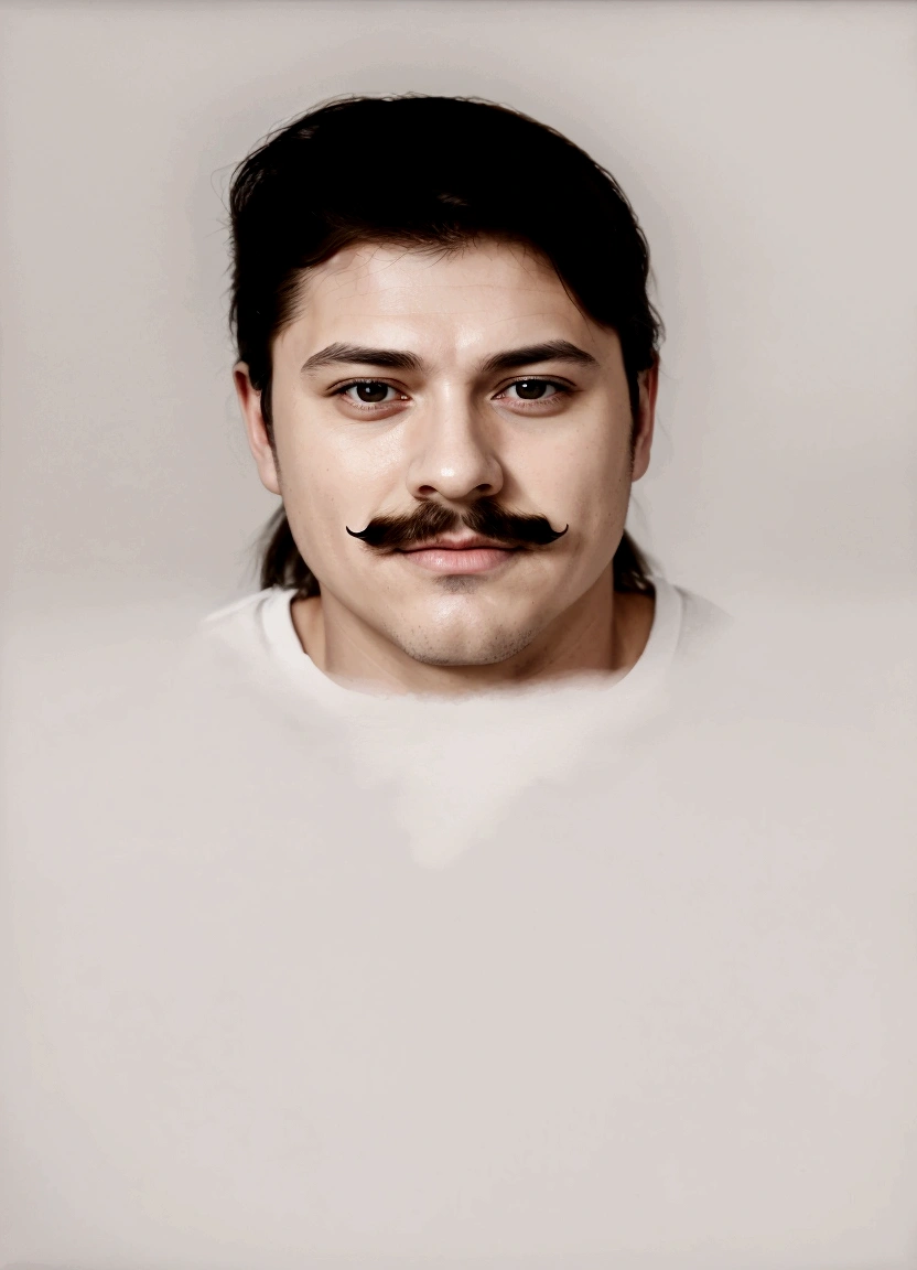 there is a man with a mustache and a white shirt, # 1 digital painting of all time, #1 digital painting of all time, digital art but photo, smooth. digital painting, digital matt painting, drawn with photoshop, portrait digital art, digital oil on canvas, digitalportrait, digital painted, digtial painting, realistic studio portrait, color portrait, realistic portrait photo