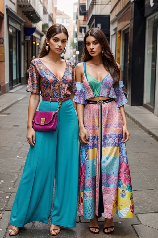 Beautiful and colorful complete fashion collection