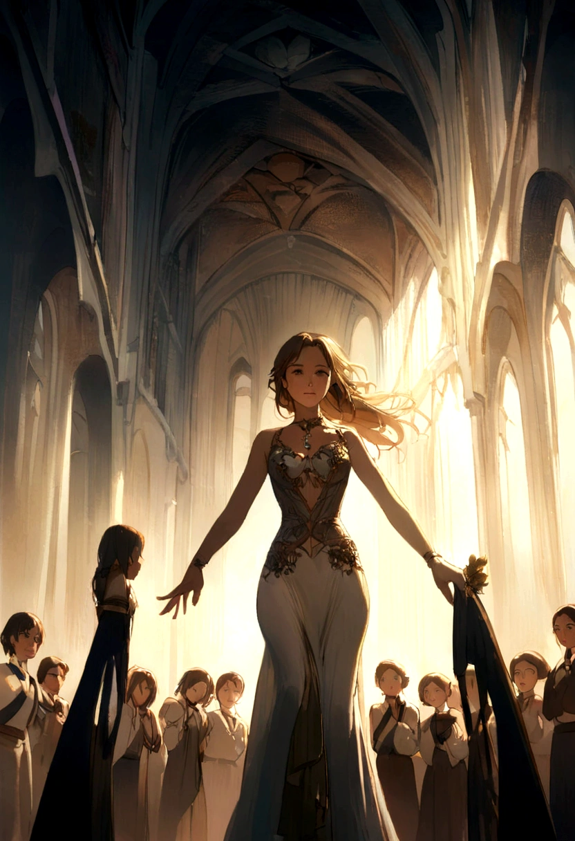 Women, The blade of the sword grows, replacing the place of the arms.