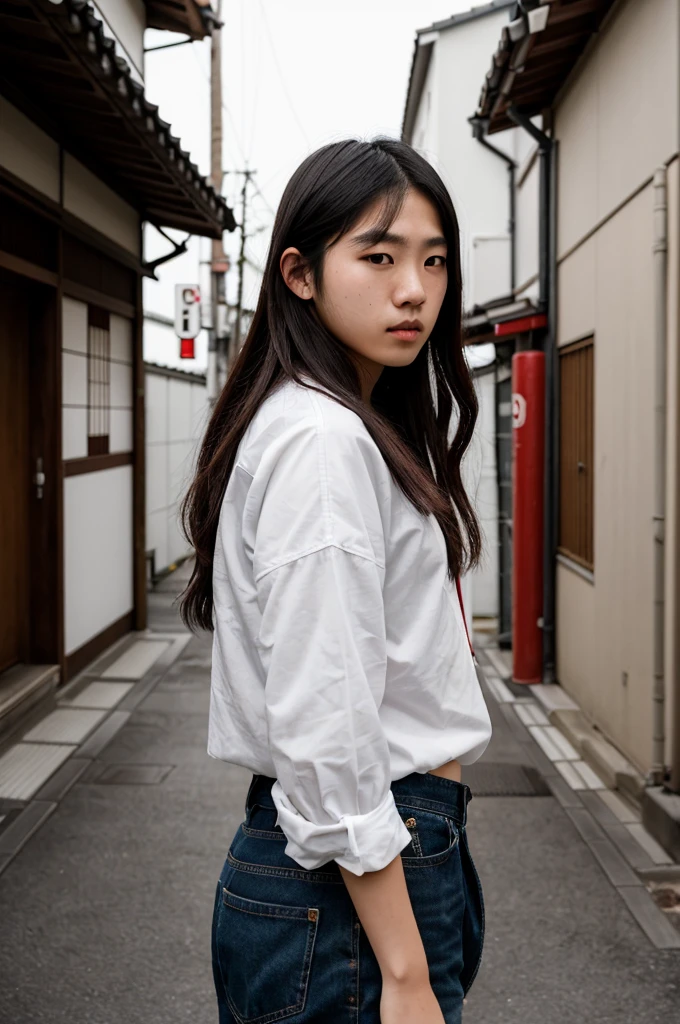 RAW Photos, Portrait of an 18-year-old Japanese man.Ladies,, Cute clothes, dramatic, Cinematic, Depth of written boundary, 8K Ultra HD, Digital SLR, high quality