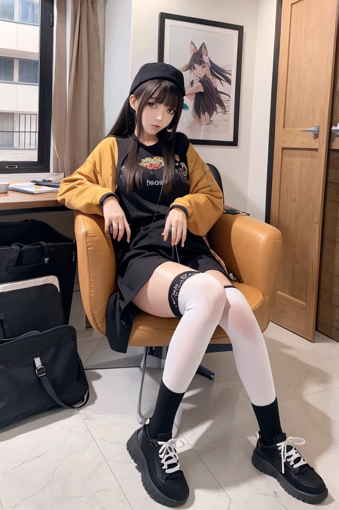 Anime drawings,juice,Knee socks