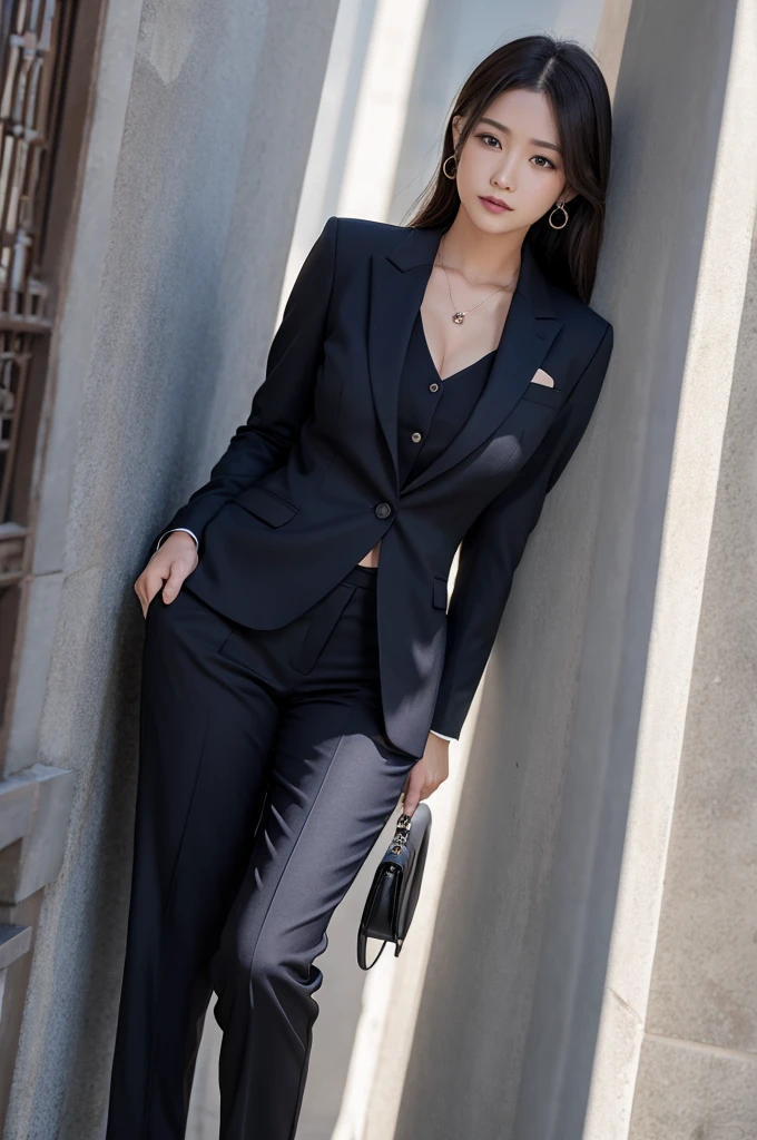 Woman in a suit