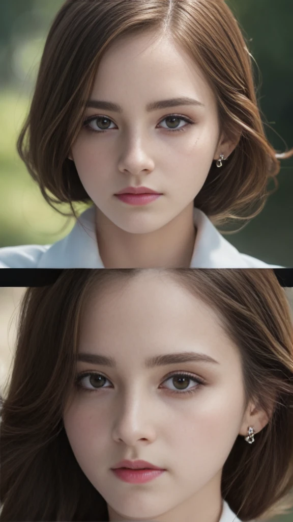 (Surreal), (High resolution), (8K), (Very detailed), (Beautiful and fine details), (Highest quality), (Ultra-detailed), (masterpiece), (Detailed face), Soft Focus、Emma Watson's face、huge 、Japanese、Shot in Kyoto、Shrine Background: Tie your hair up、Laughter、