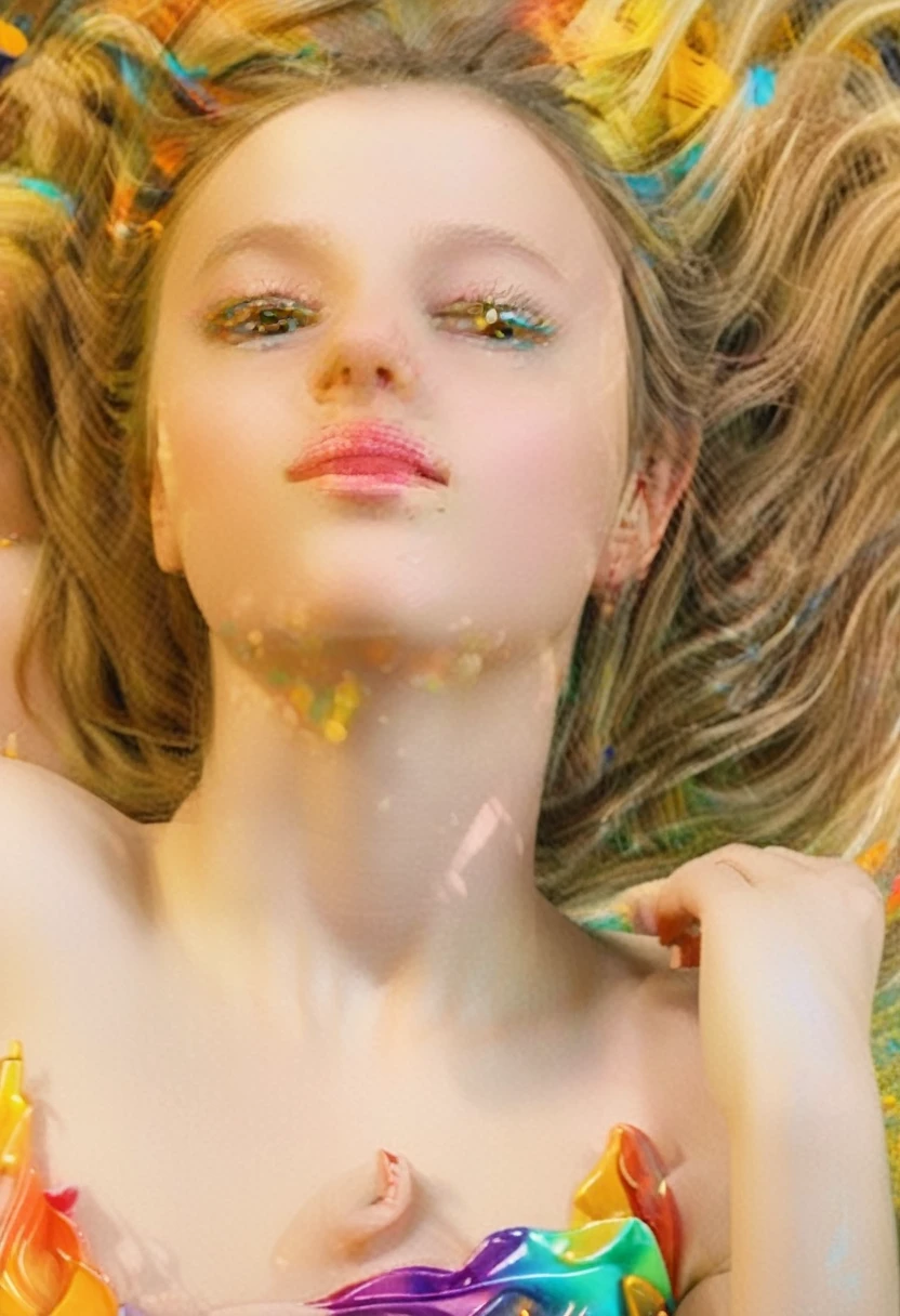 a beautiful girl in a colorful dream, detailed face and eyes, flowing hair, elegant dress, surrounded by vibrant colors and abstract shapes, cinematic lighting, surreal, dreamlike, (best quality,4k,8k,highres,masterpiece:1.2),ultra-detailed,(realistic,photorealistic,photo-realistic:1.37),digital art,conceptual,psychedelic,psychedelic colors,abstract,vibrant colors,color explosion,lush colors,dramatic lighting,cinematic,emotional,thoughtful,sensual,erotic