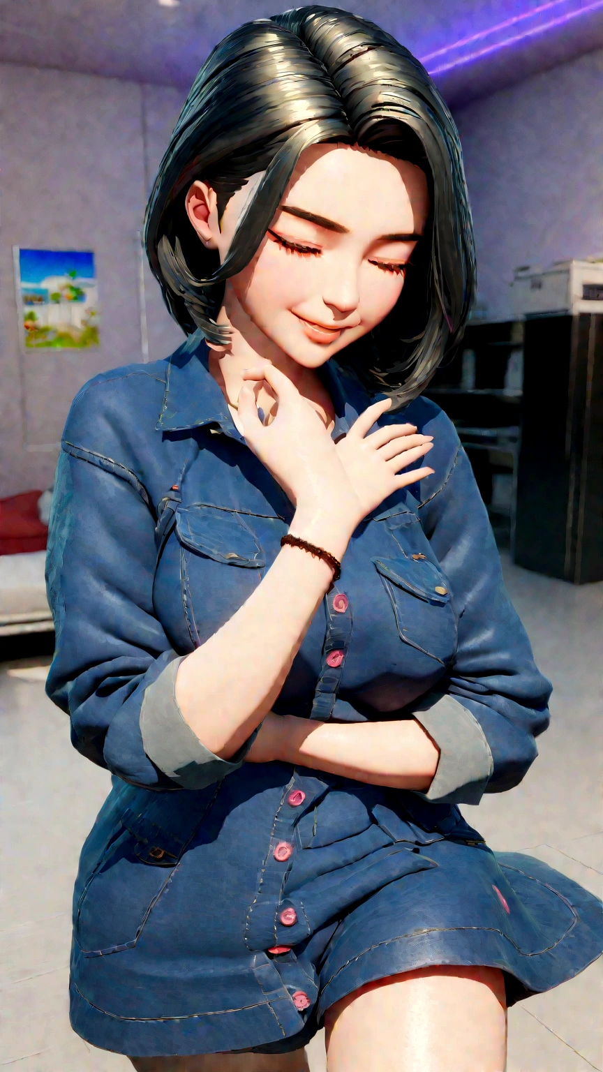 ((Best quality)), ((masterpiece)), (detailed:1.4), 3D, an image of a beautiful cyberpunk female,HDR (High Dynamic Range),Ray Tracing,NVIDIA RTX,Super-Resolution,Unreal 5,Subsurface scattering,PBR Texturing,Post-processing,Anisotropic Filtering,Depth-of-field,Maximum clarity and sharpness,Multi-layered textures,Albedo and Specular maps,Surface shading,Accurate simulation of light-material interaction,Perfect proportions,Octane Render,Two-tone lighting,Wide aperture,Low ISO,White balance,Rule of thirds,8K RAW,