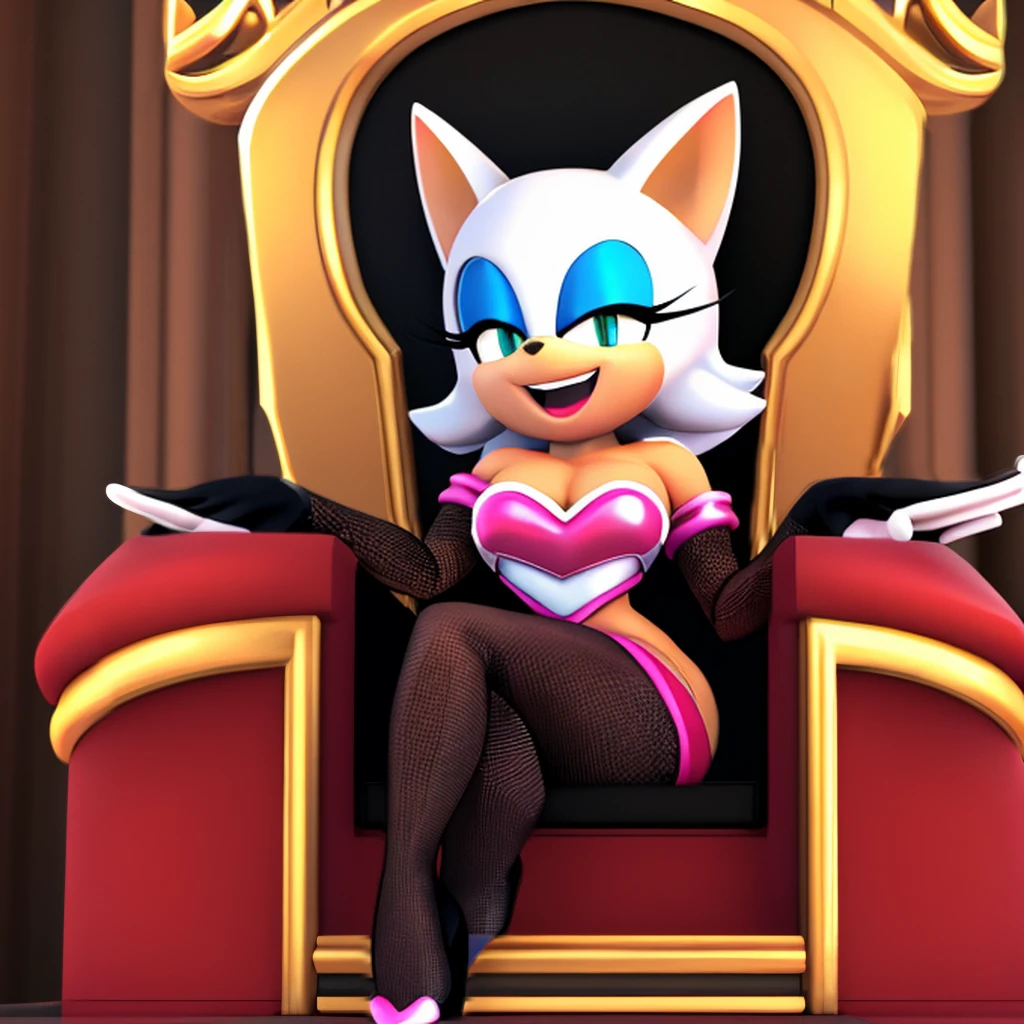 Rouge he sits on a throne and laughs Black bodystocking 