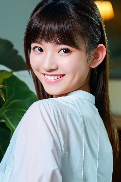 The best quality in the best condition, masterpiece, Ultra-high resolution, (Realistic:1.4), RAW Photos, One Girl,smile、refer to