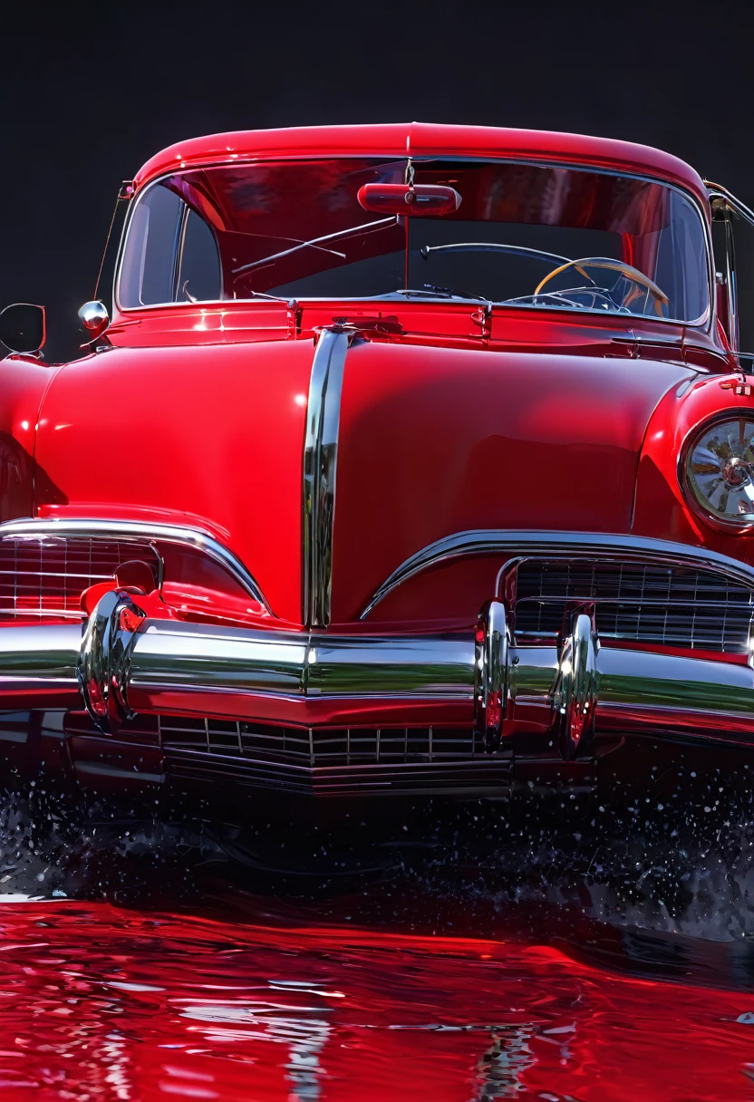 red one, 8k, hyper detailed, Earle Bergey, heidi xandt