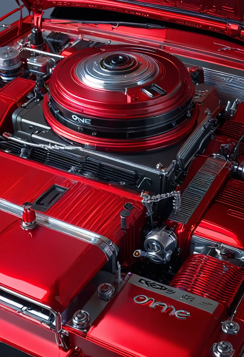 red one, 8k, hyper detailed, Earle Bergey, heidi xandt