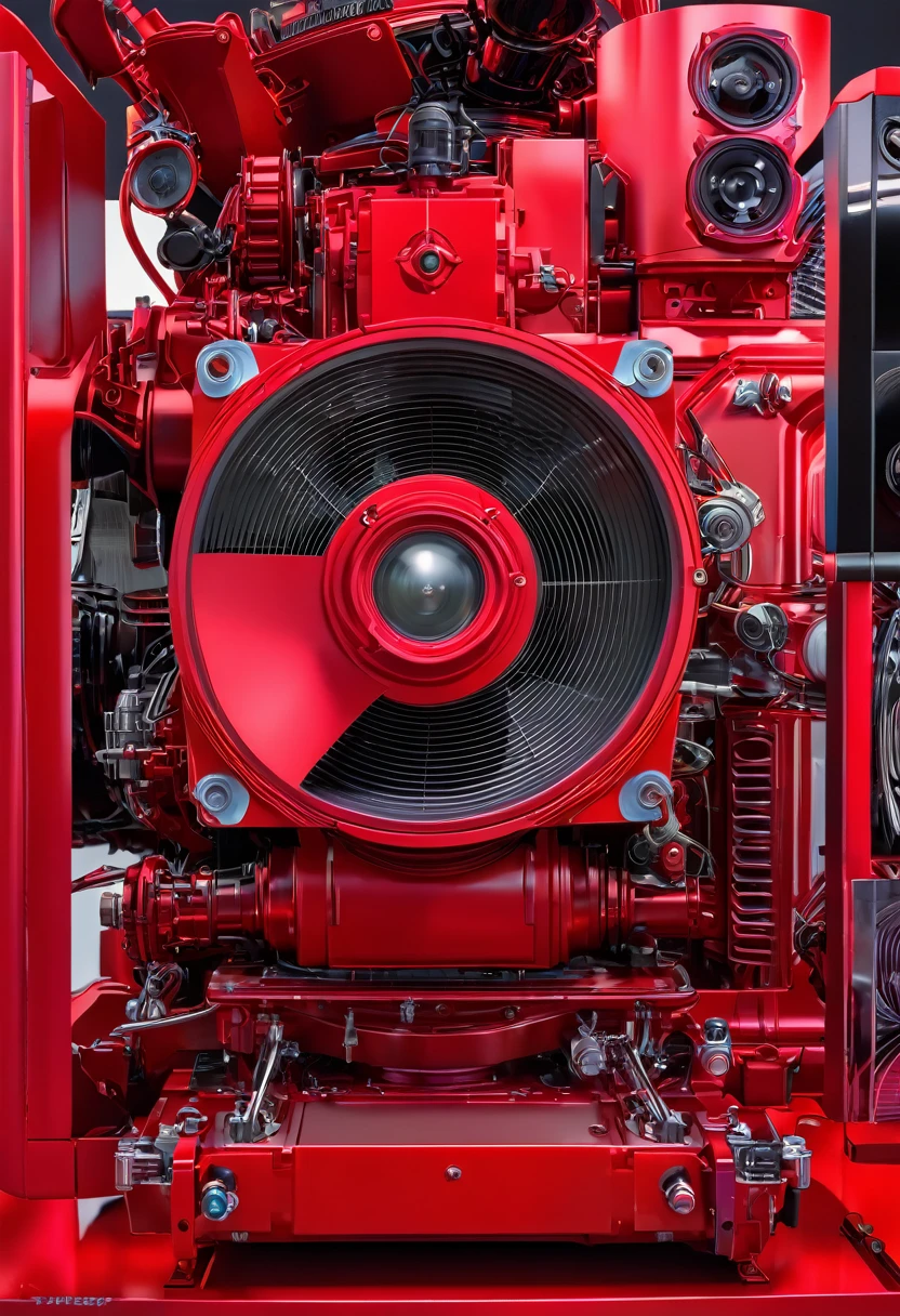 red one, 8k, hyper detailed, Earle Bergey, heidi xandt