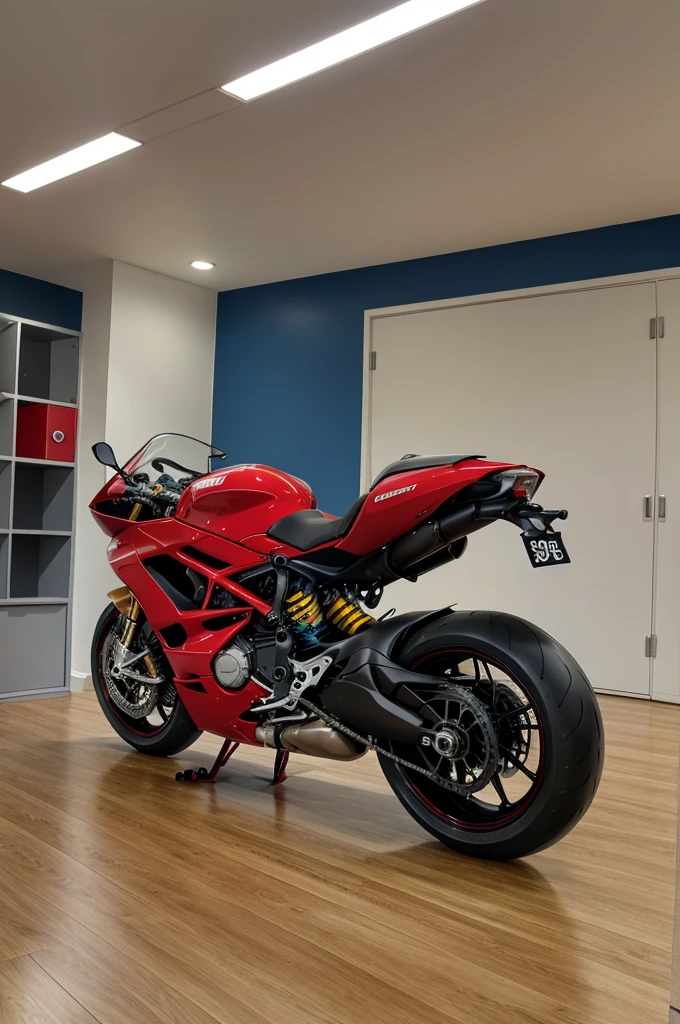 Room with ducati superleggera v4 