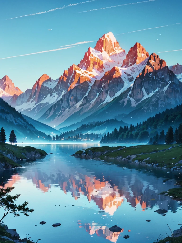 there is a lake with a mountain in the background, lakeside mountains, beautiful lake background, beautiful lake, mountain lake, majestic nature scenery, stunning nature in background, mountains and lakes, beautiful nature, swiss alps, beautiful iphone wallpaper, a lake between mountains, alpine scenery, very beautiful scenery, really beautiful nature, very very beautiful scenery, very very very beautiful scenery